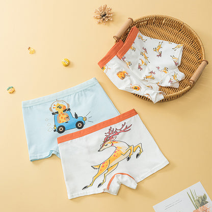 Children's breathable boxer shorts
