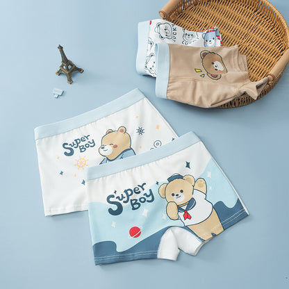 Children's breathable boxer shorts
