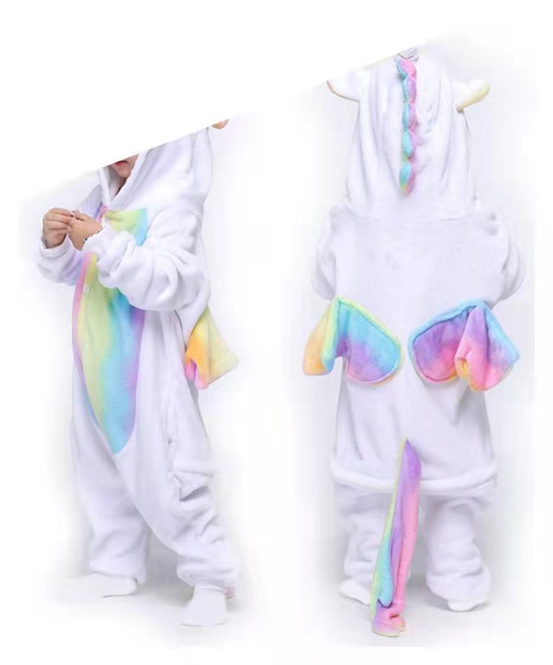 Children's Cartoon Animal One-Piece Pajamas