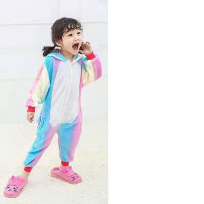 Children's Cartoon Animal One-Piece Pajamas