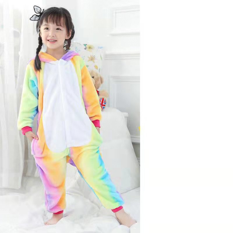 Children's Cartoon Animal One-Piece Pajamas