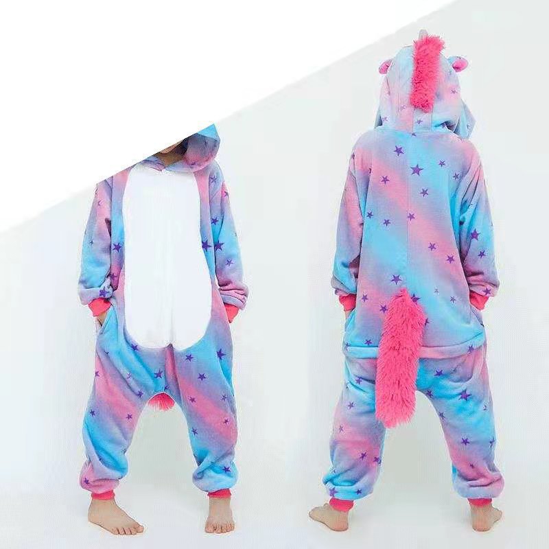 Children's Cartoon Animal One-Piece Pajamas