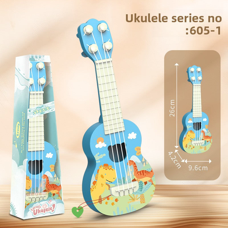 Children's Cartoon Ukulele Dinosaur Guitar Toy for Early Education
