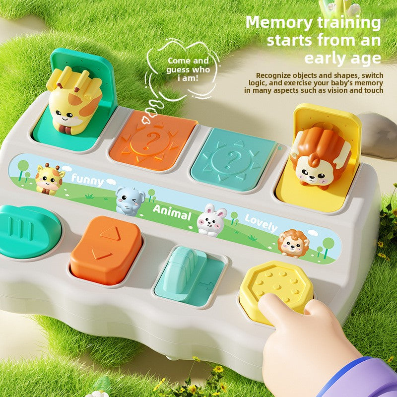 Children's Causality Pop-up Switch Box Toy Hide-and-seek 1-year-old Baby Machine Box Baby Educational Early Education