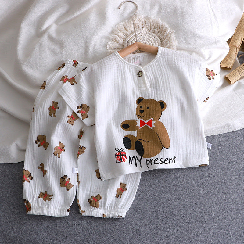 Children's Cotton Gauze Pajama Set
