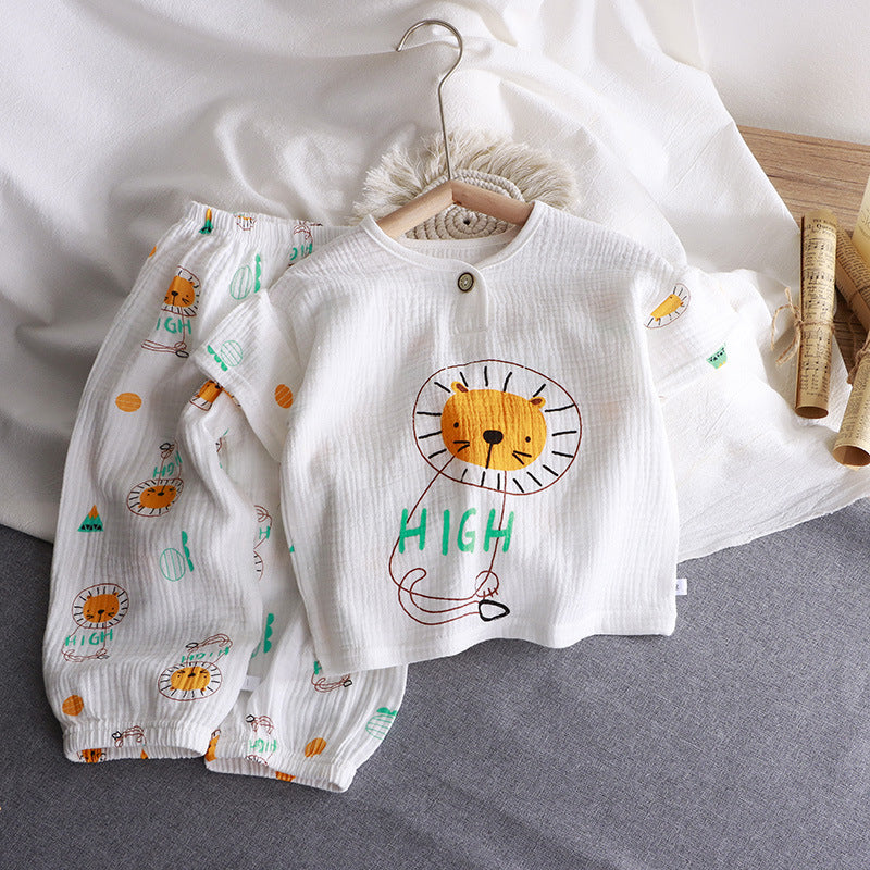 Children's Cotton Gauze Pajama Set