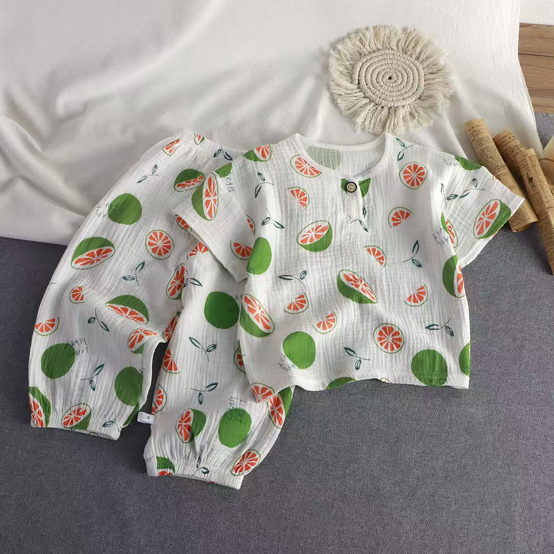 Children's Cotton Gauze Pajama Set