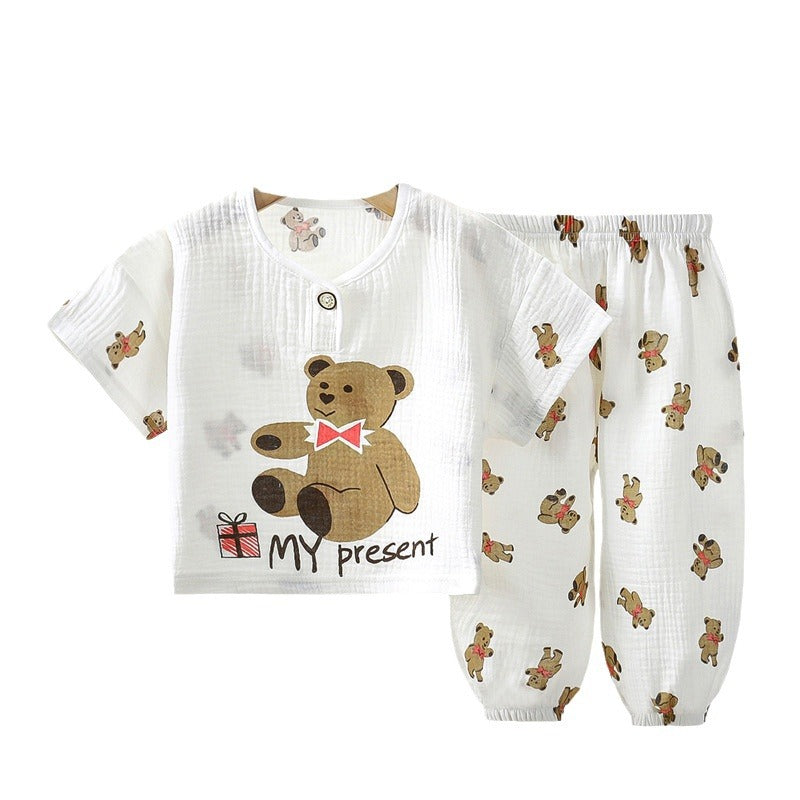 Children's Cotton Gauze Pajama Set