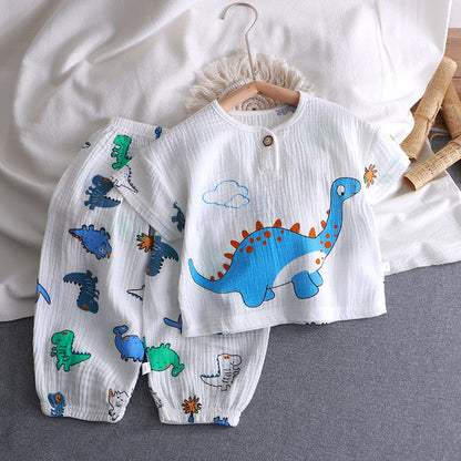 Children's Cotton Gauze Pajama Set