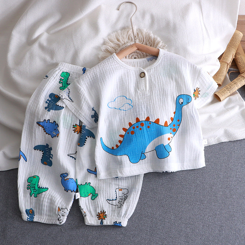 Children's Cotton Gauze Pajama Set