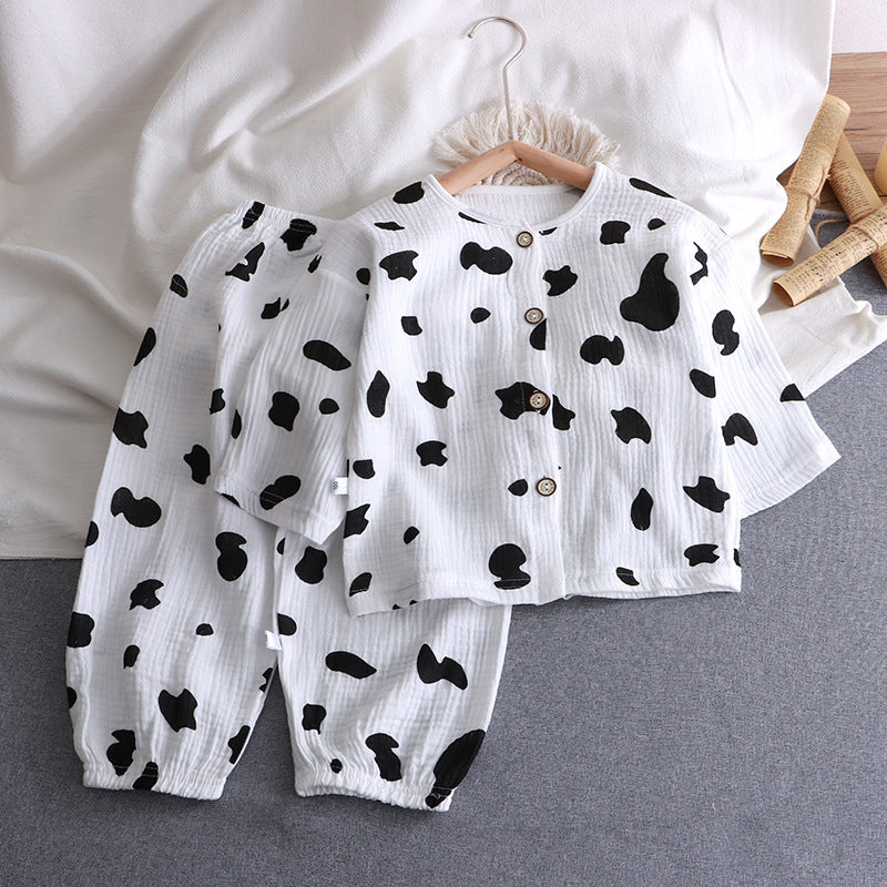 Children's Cotton Gauze Pajama Set