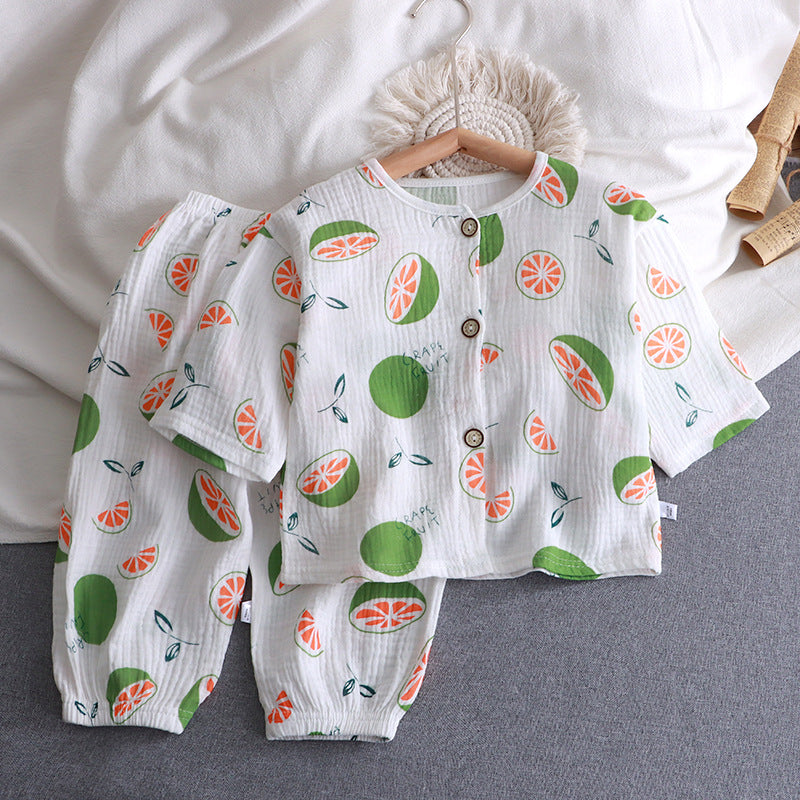 Children's Cotton Gauze Pajama Set