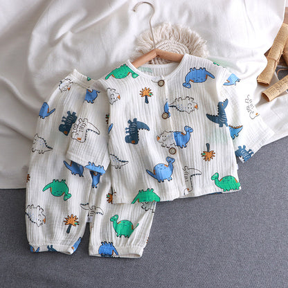 Children's Cotton Gauze Pajama Set