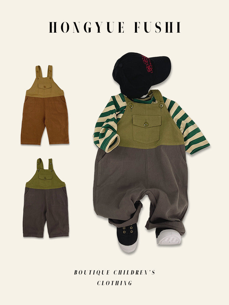 Children's Cotton Suspenders Overalls
