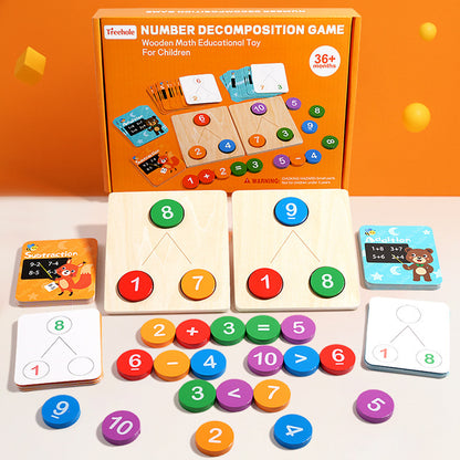 Children's digital decomposition educational toys