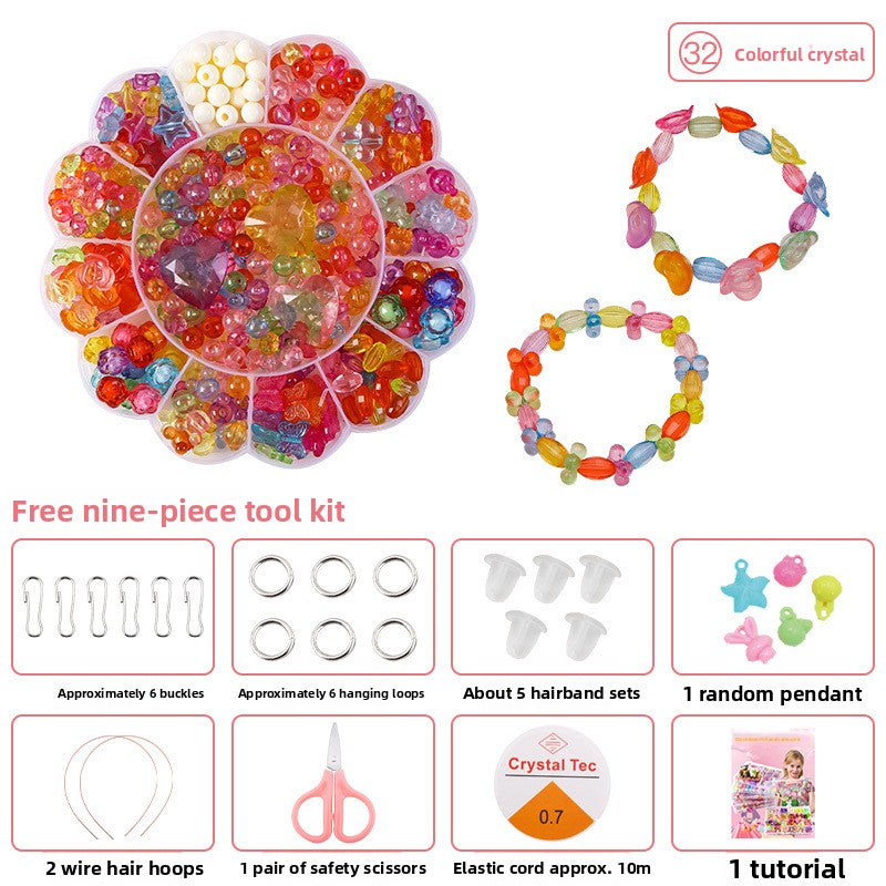 Children's DIY Educational Beaded Toy Set for Handmade Bracelets