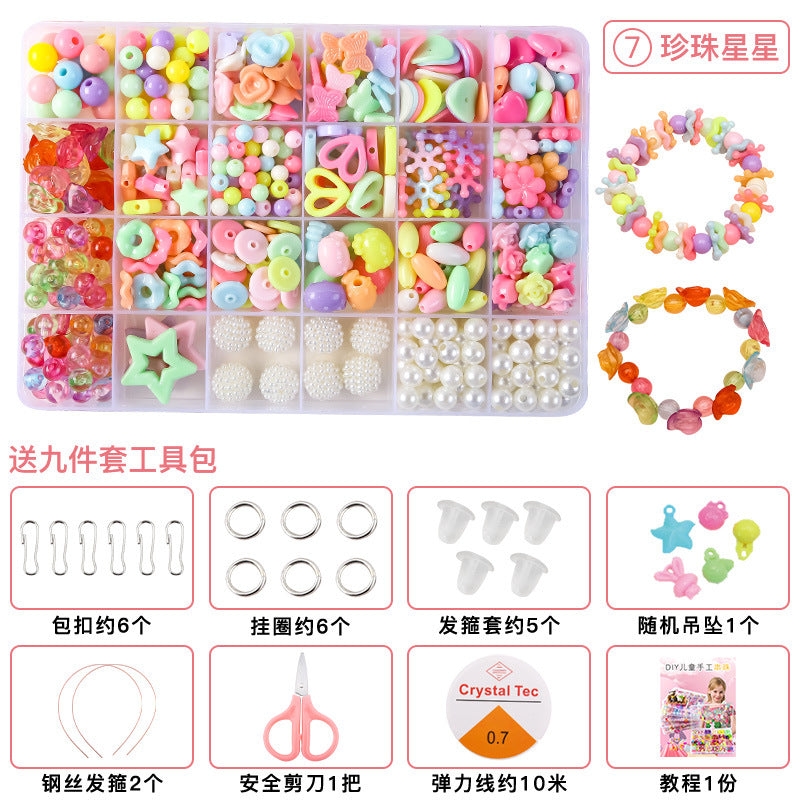 Children's DIY Educational Beaded Toy Set for Handmade Bracelets
