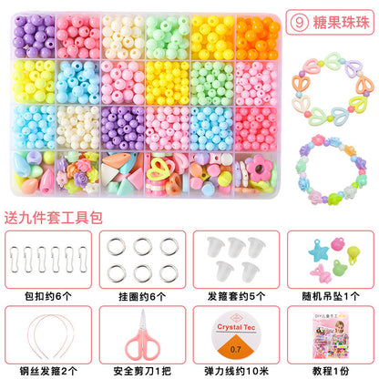 Children's DIY Educational Beaded Toy Set for Handmade Bracelets