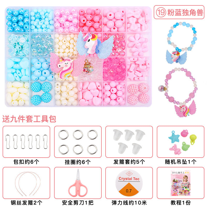 Children's DIY Educational Beaded Toy Set for Handmade Bracelets
