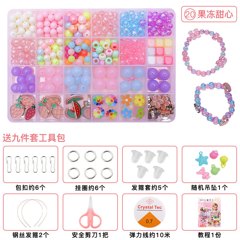 Children's DIY Educational Beaded Toy Set for Handmade Bracelets