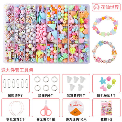 Children's DIY Educational Beaded Toy Set for Handmade Bracelets