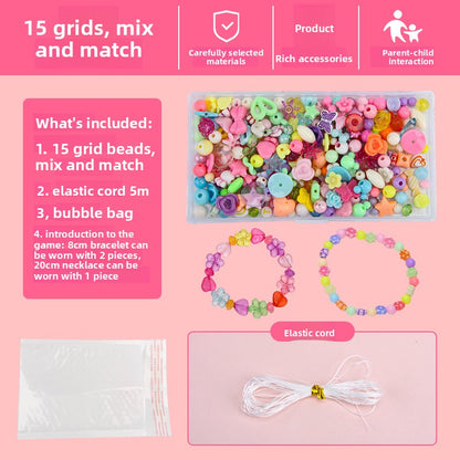 Children's DIY Educational Beaded Toy Set for Handmade Bracelets