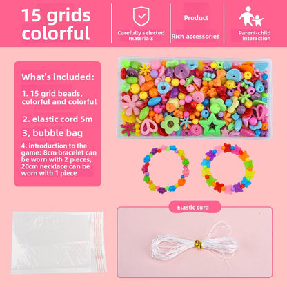 Children's DIY Educational Beaded Toy Set for Handmade Bracelets
