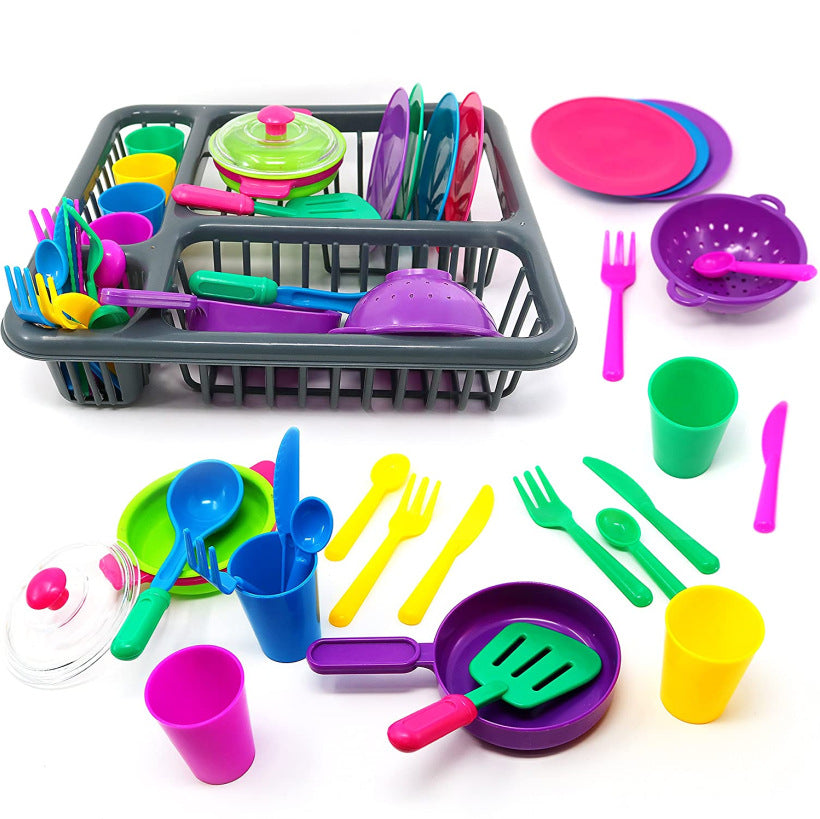 Children's Educational Kitchen Play Set - 28 Pieces