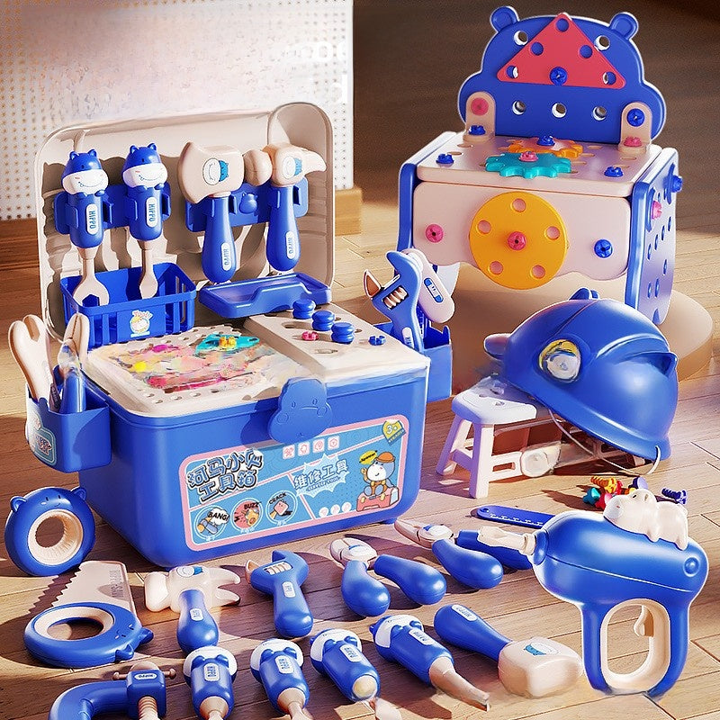 Children's Educational Toolbox Set with Electric Drill