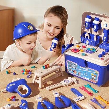 Children's Educational Toolbox Set with Electric Drill