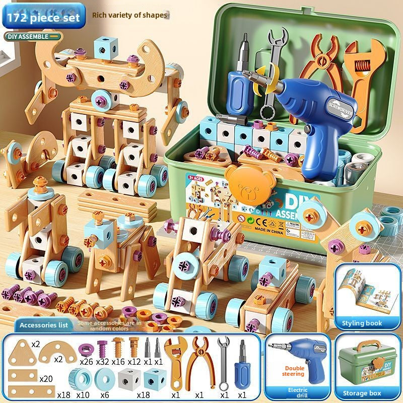 Children's Electric Drill Tool Set for Building and Repair