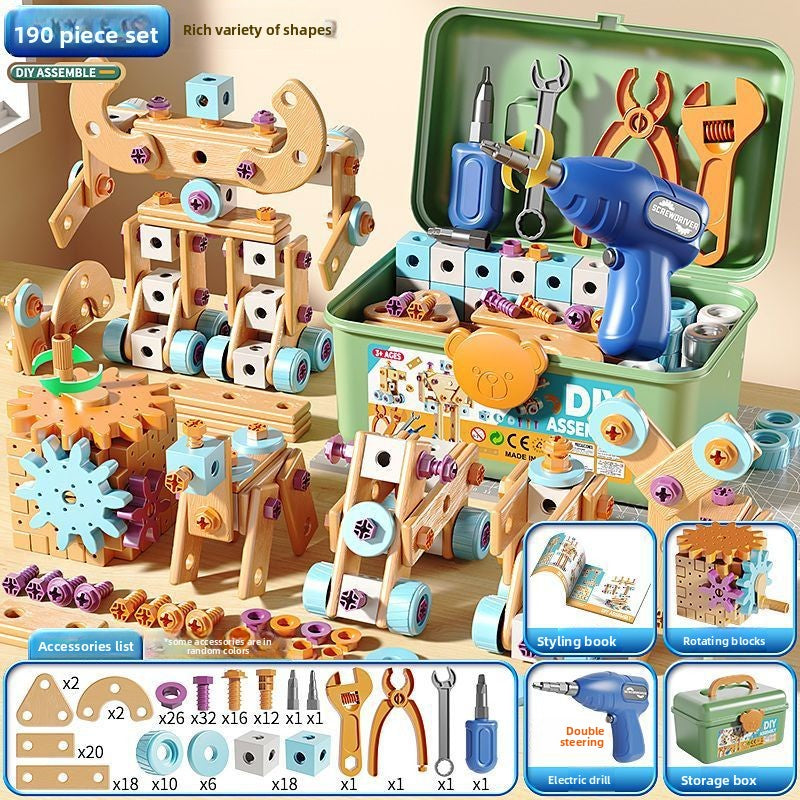 Children's Electric Drill Tool Set for Building and Repair