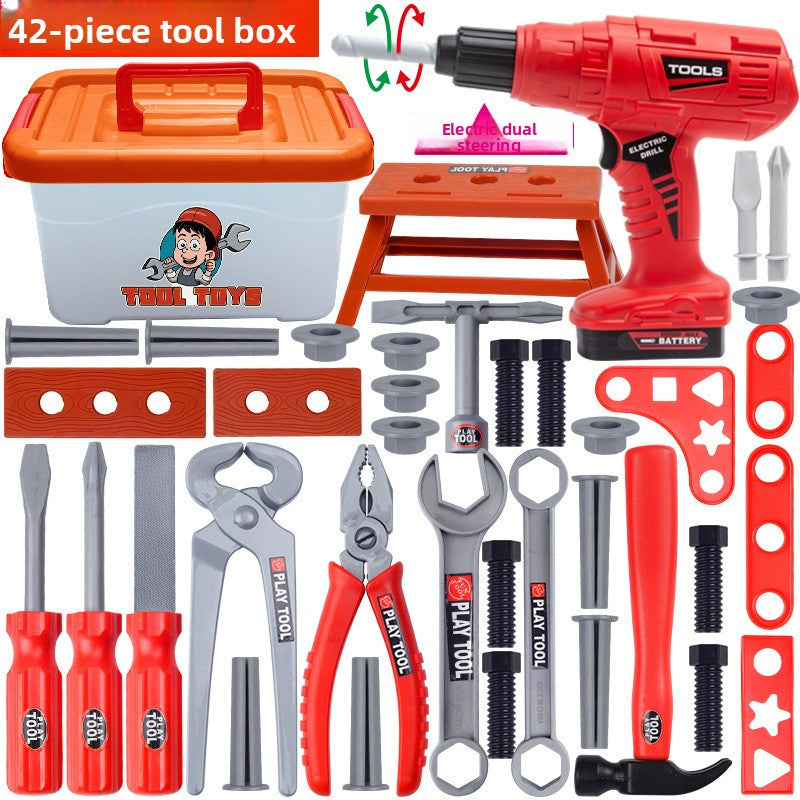 Children's Electric Drill Tool Set for Building and Repair