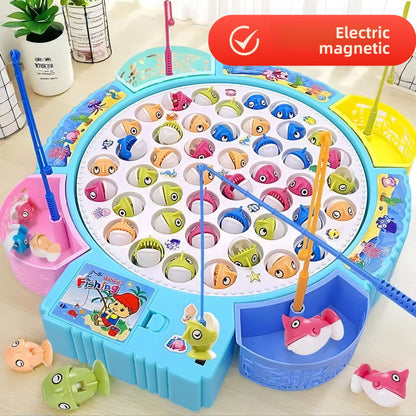 Children's electric fishing toy