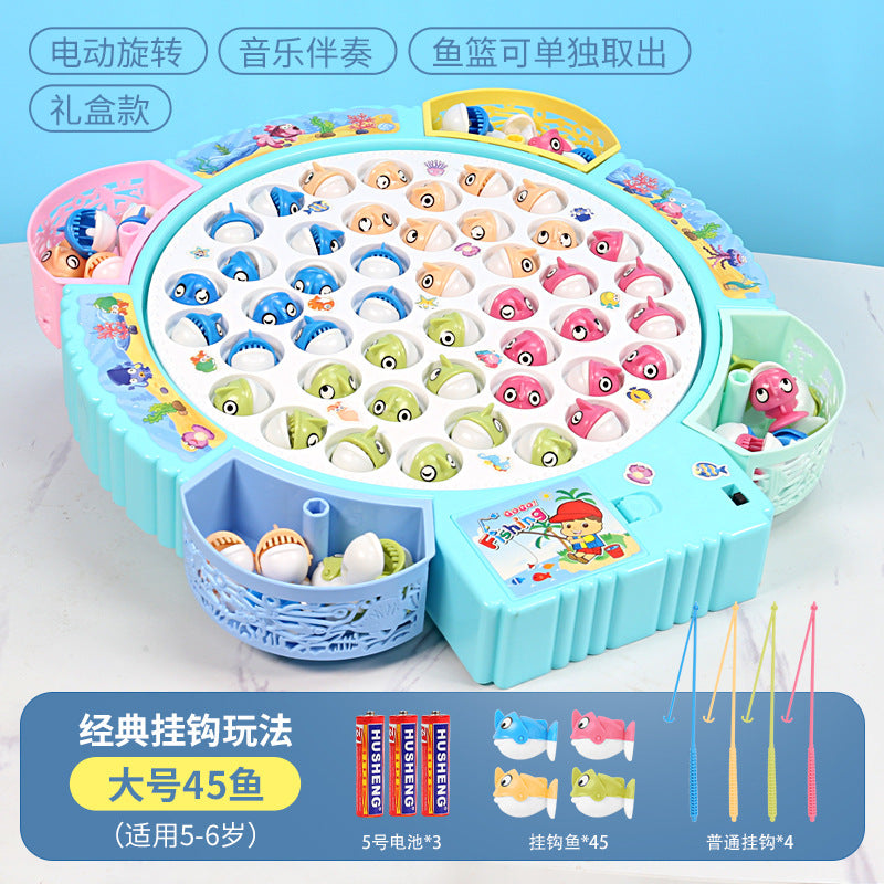 Children's electric fishing toy