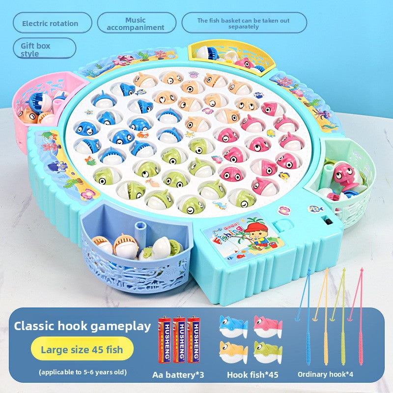 Children's electric fishing toy