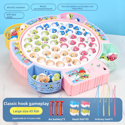 Children's electric fishing toy