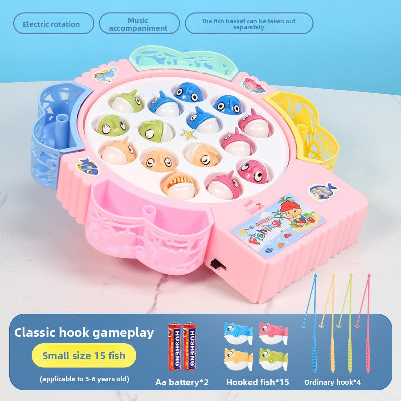 Children's electric fishing toy