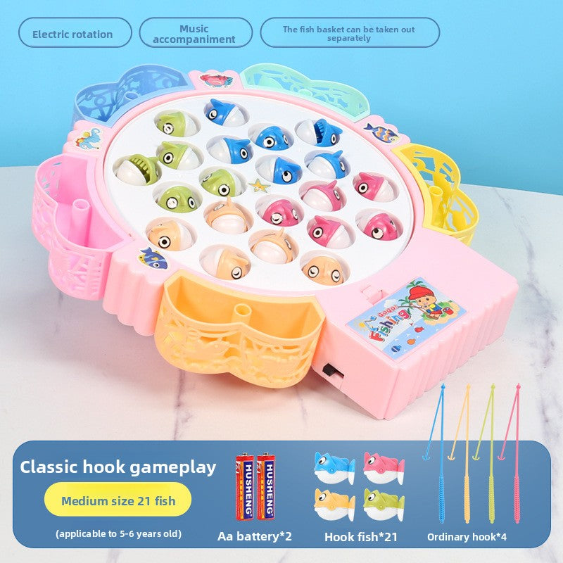 Children's electric fishing toy