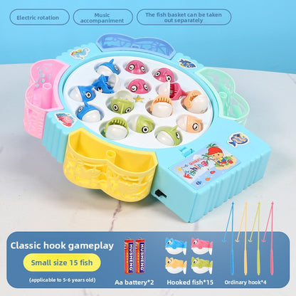 Children's electric fishing toy