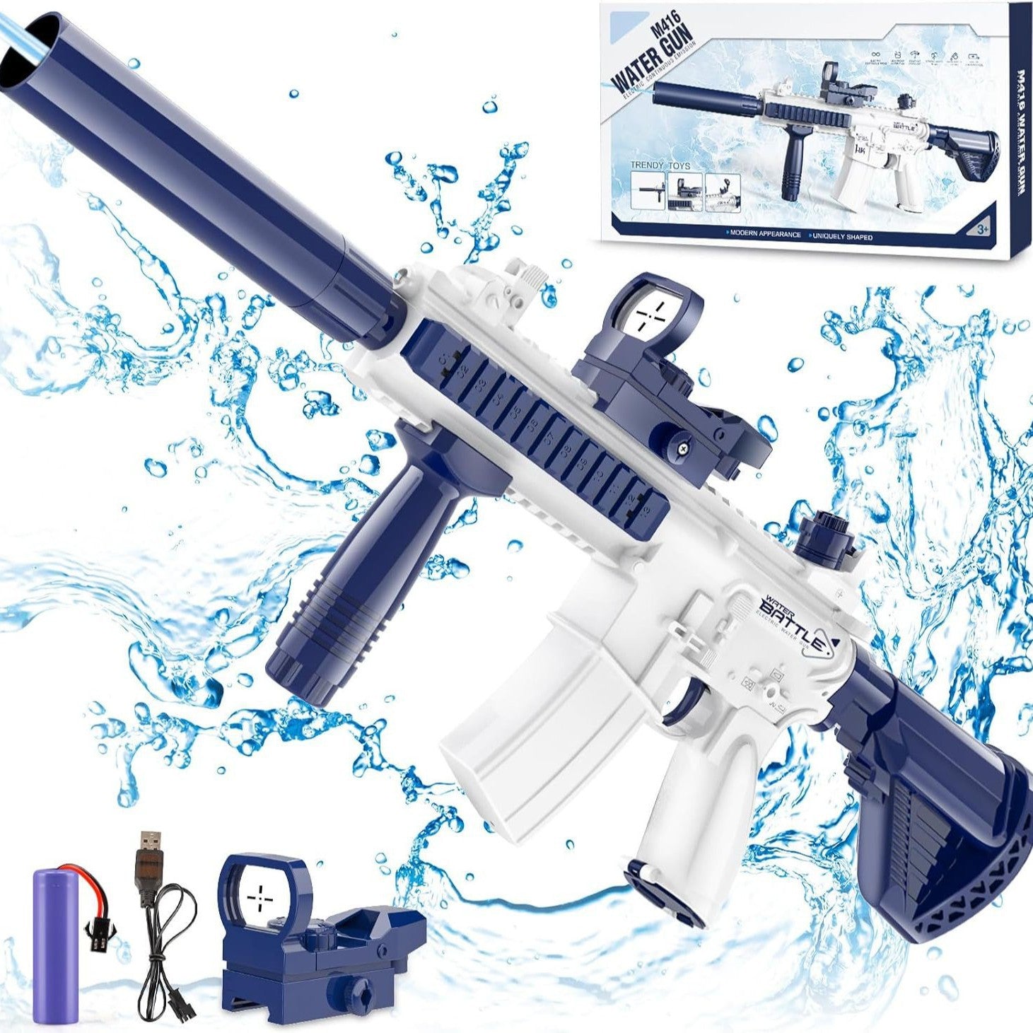 Children's electric water gun