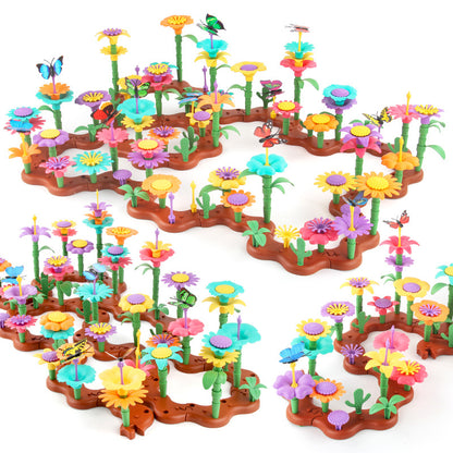 Children's Flower Arrangement Building Blocks Set