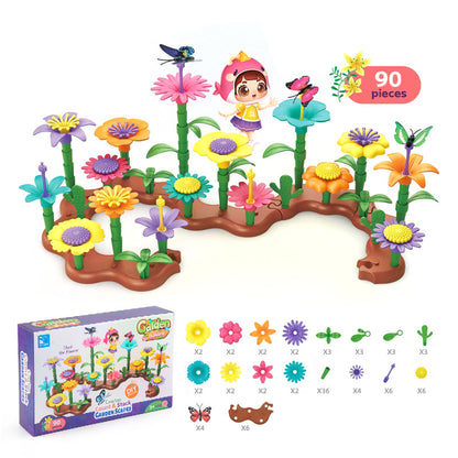 Children's Flower Arrangement Building Blocks Set