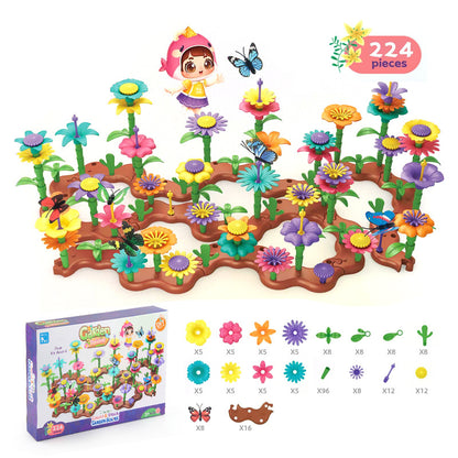 Children's Flower Arrangement Building Blocks Set