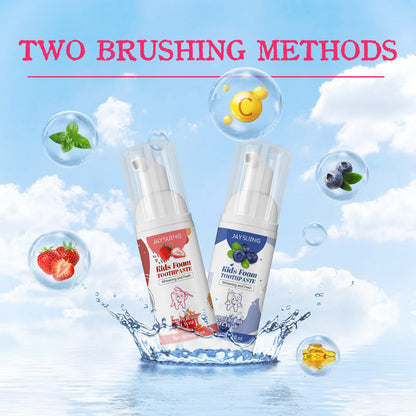 Children's foam toothpaste