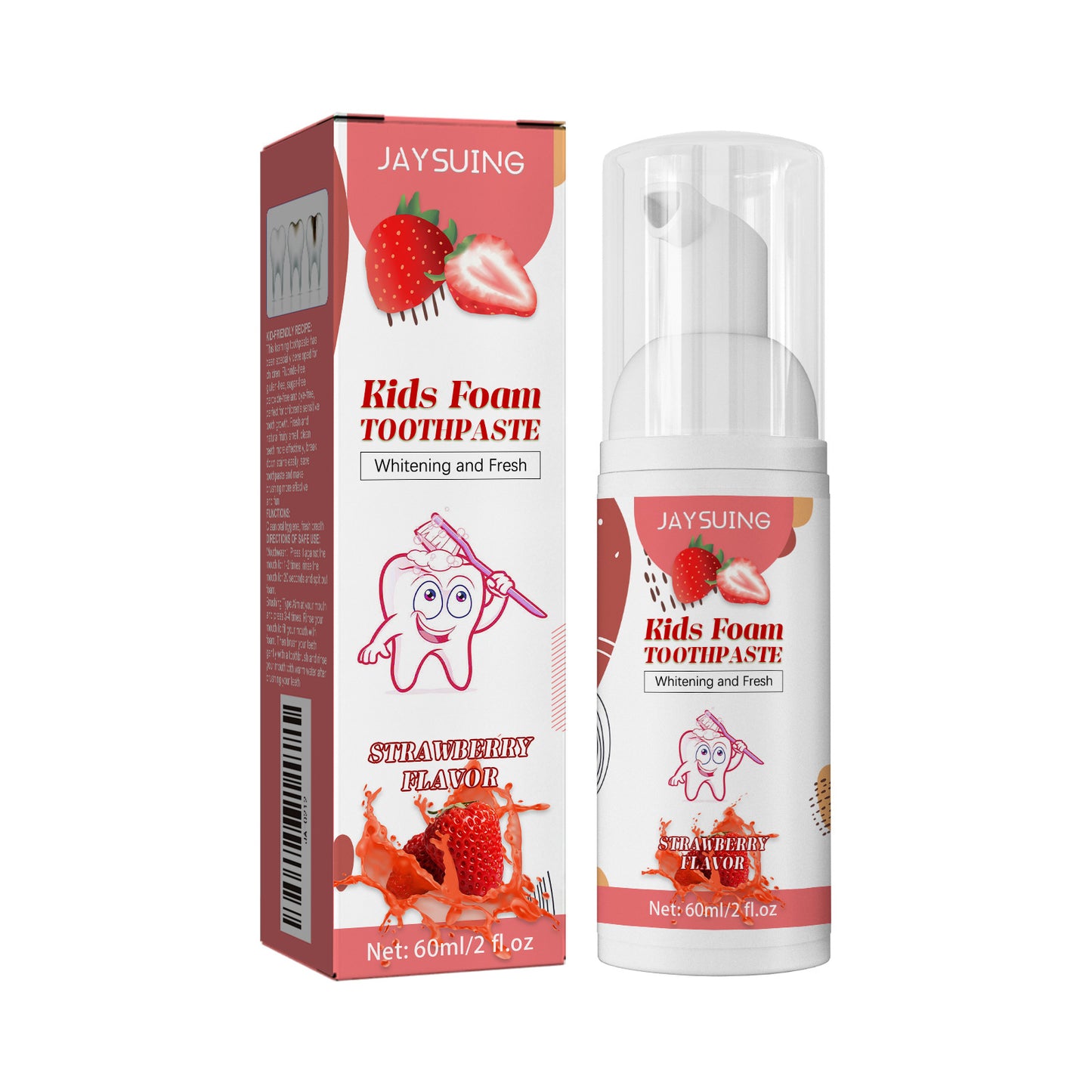Children's foam toothpaste