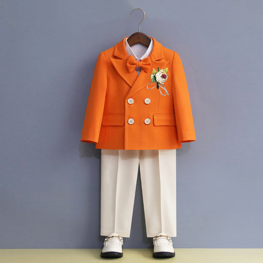 Children's Formal Suit Set with Bow Tie