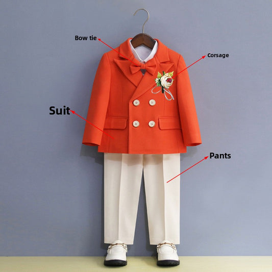 Children's Formal Suit Set with Bow Tie