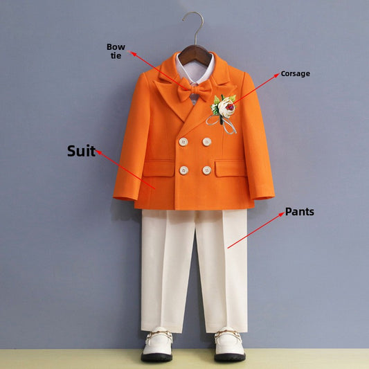 Children's Formal Suit Set with Bow Tie