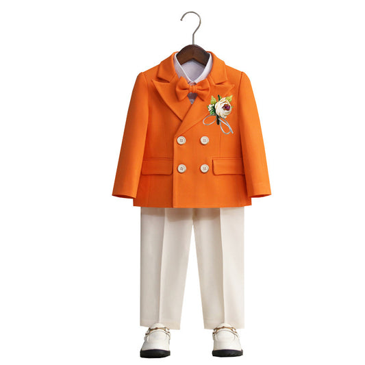Children's Formal Suit Set with Bow Tie